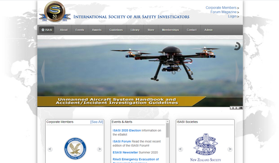 International Society of Air Safety Investigators website