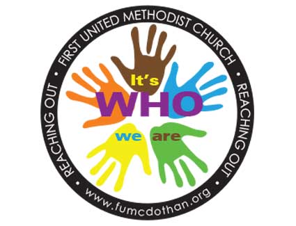First United Methodist Church Dothan, Alabama Reaching Out logo